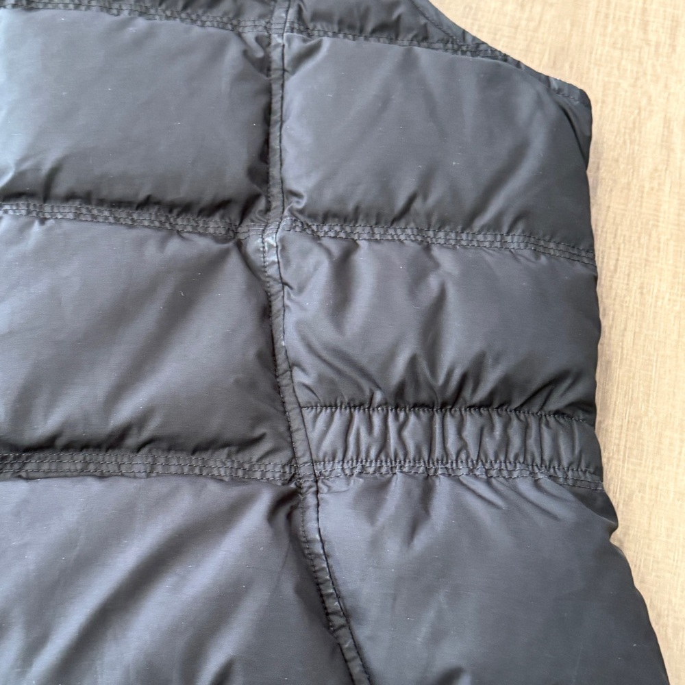 Eddie Bauer Black Vest Women Large Goose Down Quilted  Zip Puffer Style 4571 - Picture 5 of 15